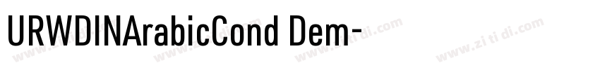 URWDINArabicCond Dem字体转换